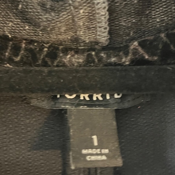 Torrid Jacket Women 14 Black Neutral Active Preppy Yoga Minimalist Sporty Hoodie - Picture 2 of 15